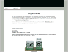 Tablet Screenshot of dogvitamins.jeremyinc.com